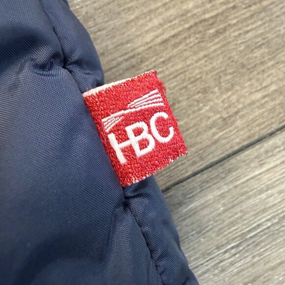 Hudsons Bay Company Olympic Quilted Puffer Embroidered Hooded Vest HBC Canada M - Picture 5 of 7